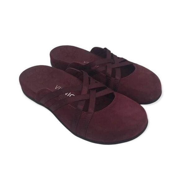 Vionic Burgundy Wine Rest Claire Slip on - Picture 1 of 7